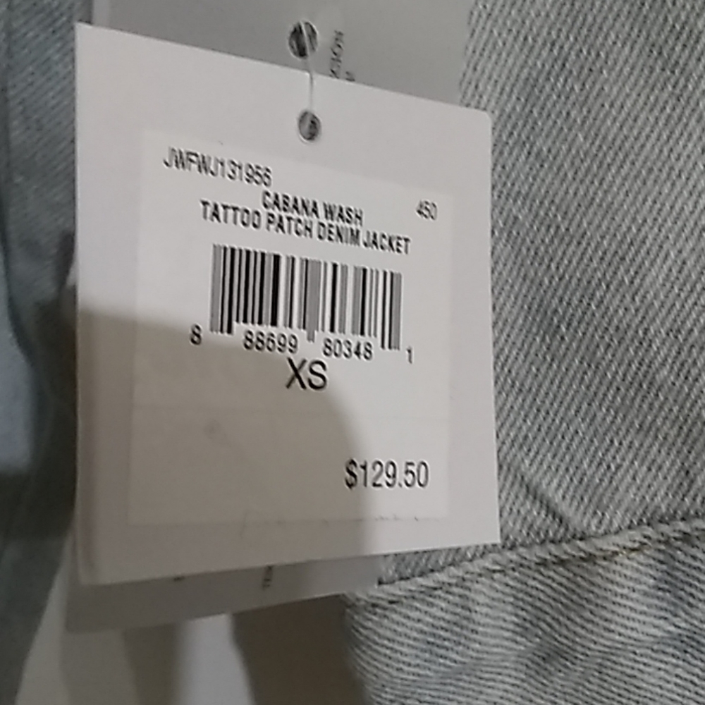 Juicy Couture Patch Denim Jacket NWT - Picture 6 of 8